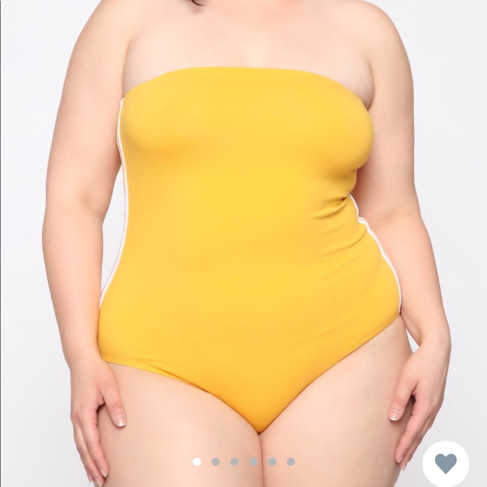fashion nova sleeveless bodysuit - mustard